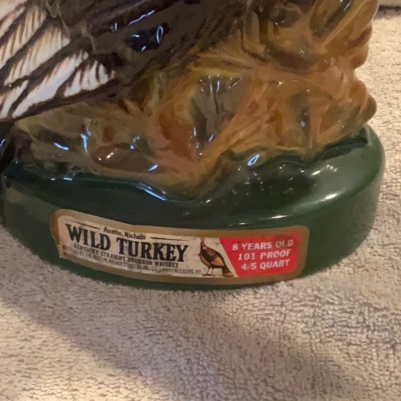 Vintage Austin Nichols wild turkey ceramic decanter empty number seven - Picture 2 of 10